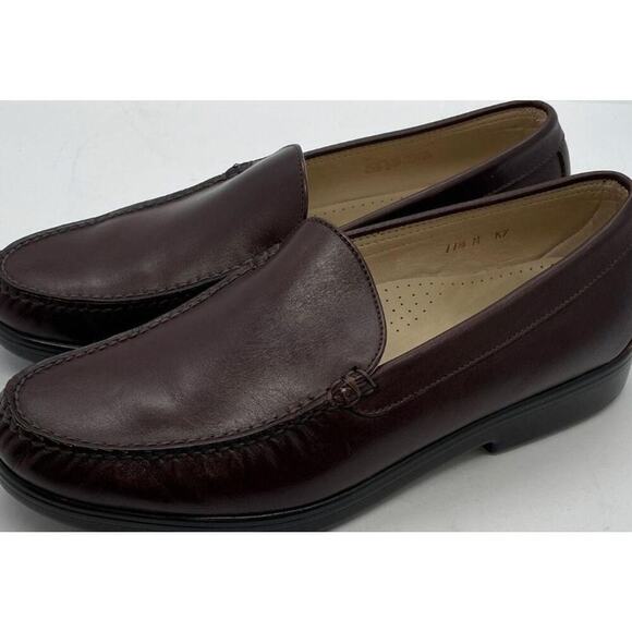SAS Men\'s Venetian Slip On Loafers Brown Leather Size 11.5 M New Excellent main image 6